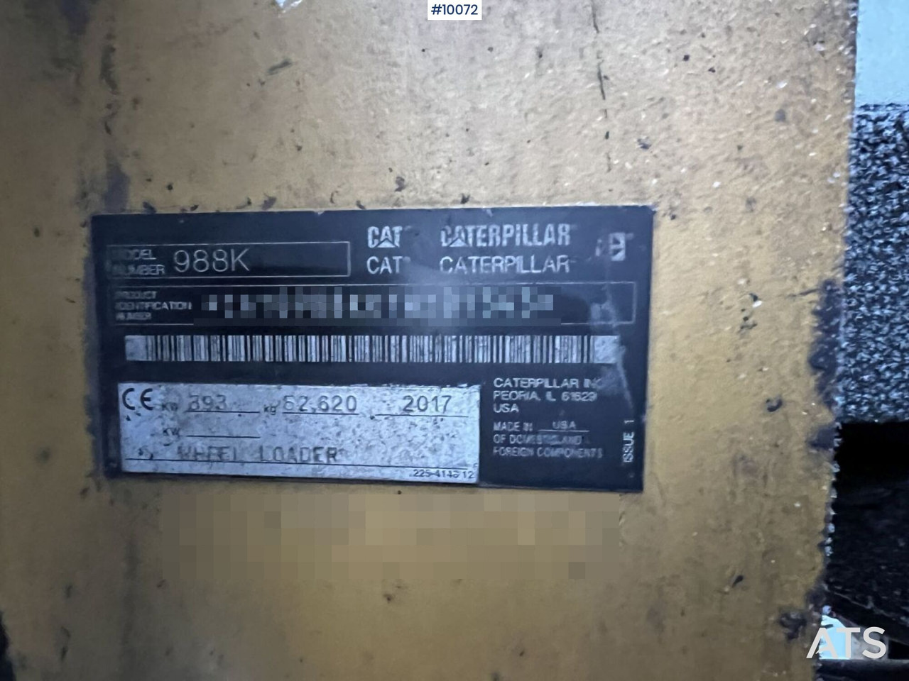 Wheel loader CAT 988 K Wheel Loader with Bucket