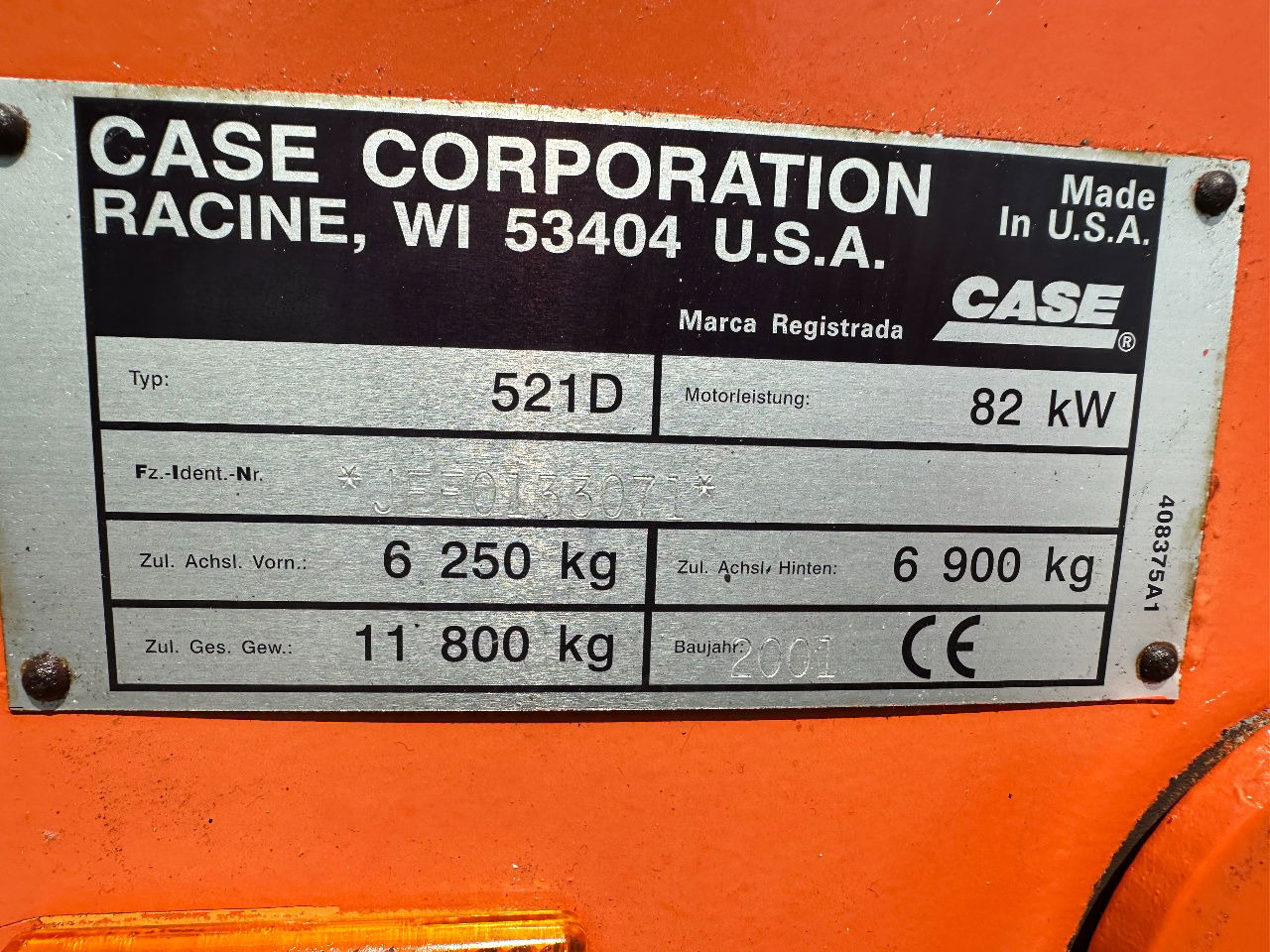 Wheel loader Case 521D