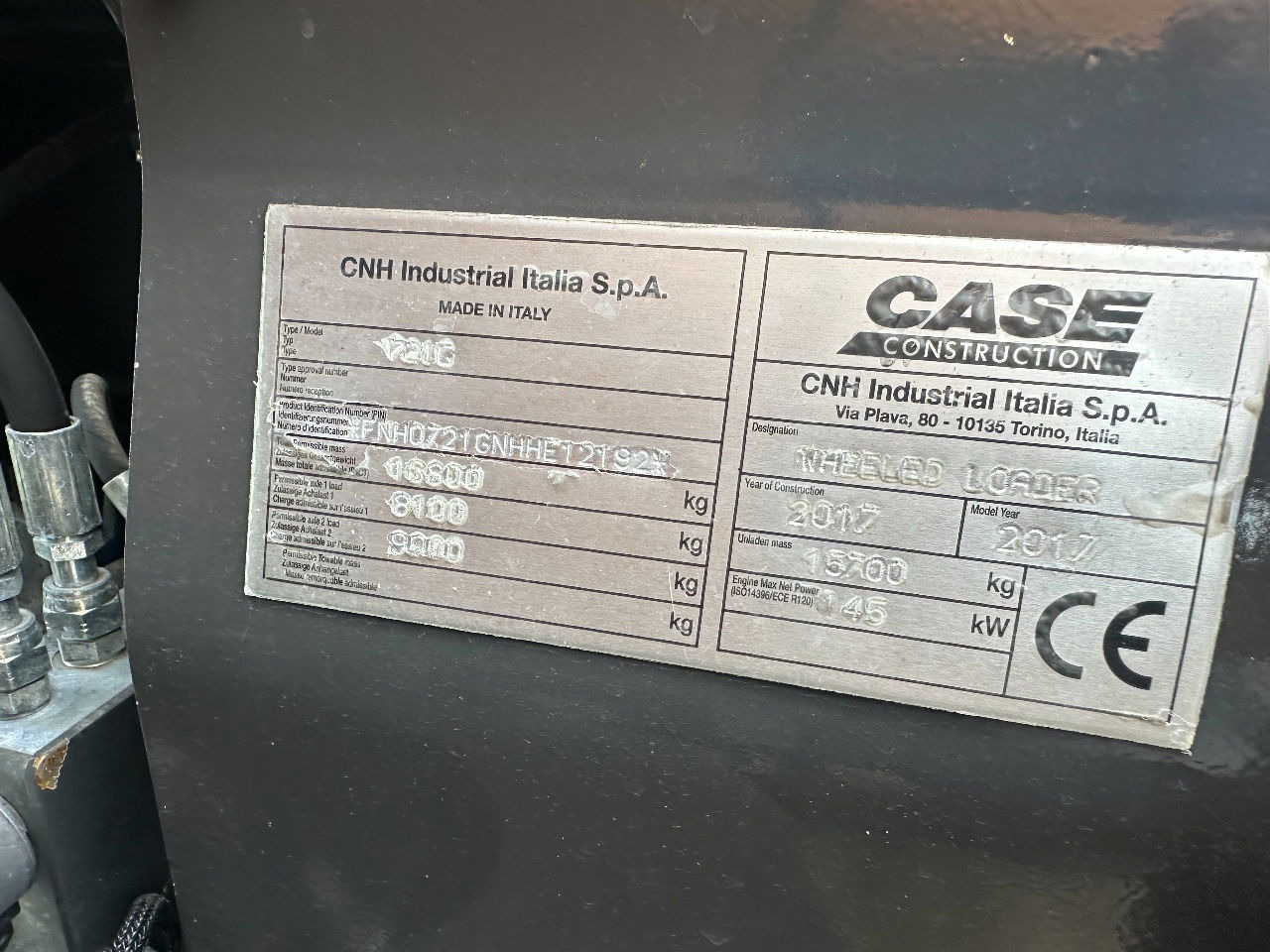 Wheel loader Case 721G