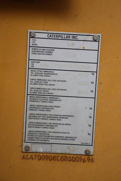 Wheel loader Caterpillar 908