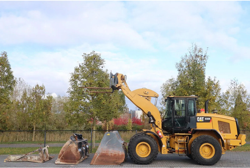 Wheel loader Caterpillar 938 M | 2X BUCKET | JIB | FORKS | BSS | GOOD CONDITION
