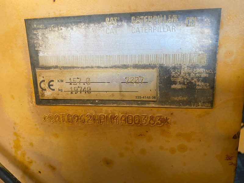Wheel loader Caterpillar 962H NVT