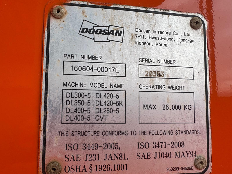 Wheel loader Doosan DL300-5