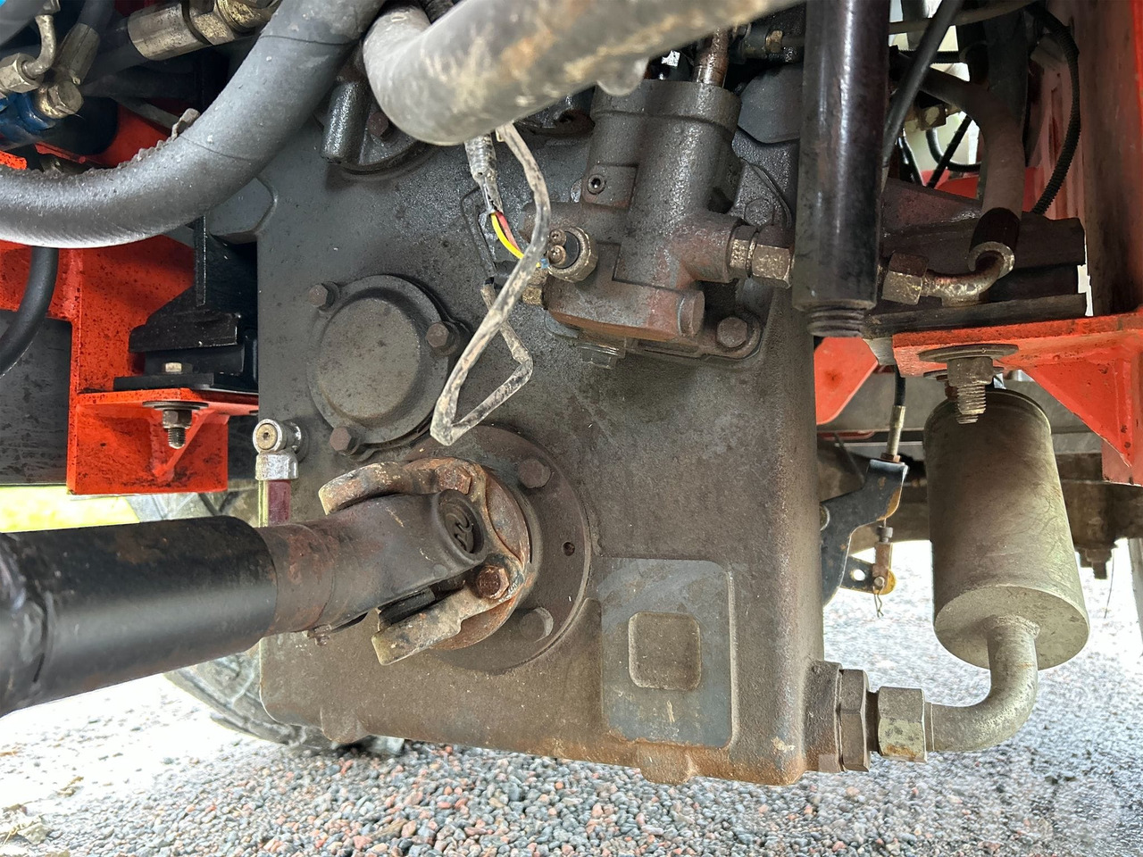 Wheel loader Everun ER12 med gafflar och planeringskopa