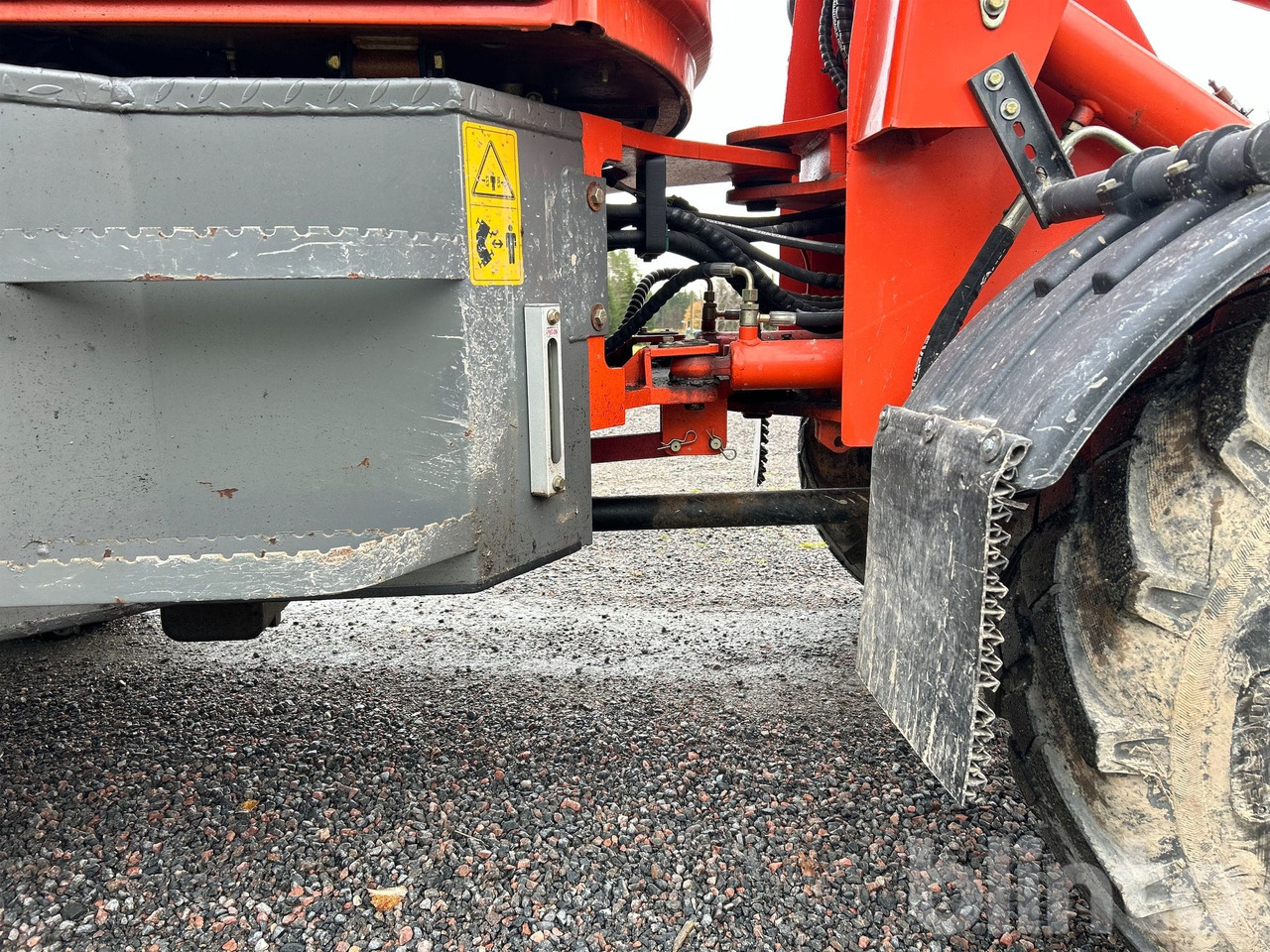 Wheel loader Everun ER12 med gafflar och planeringskopa