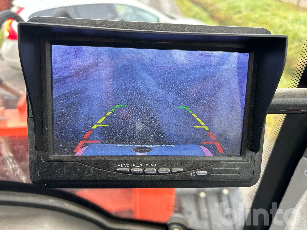 Wheel loader Everun ER12 med gafflar och planeringskopa