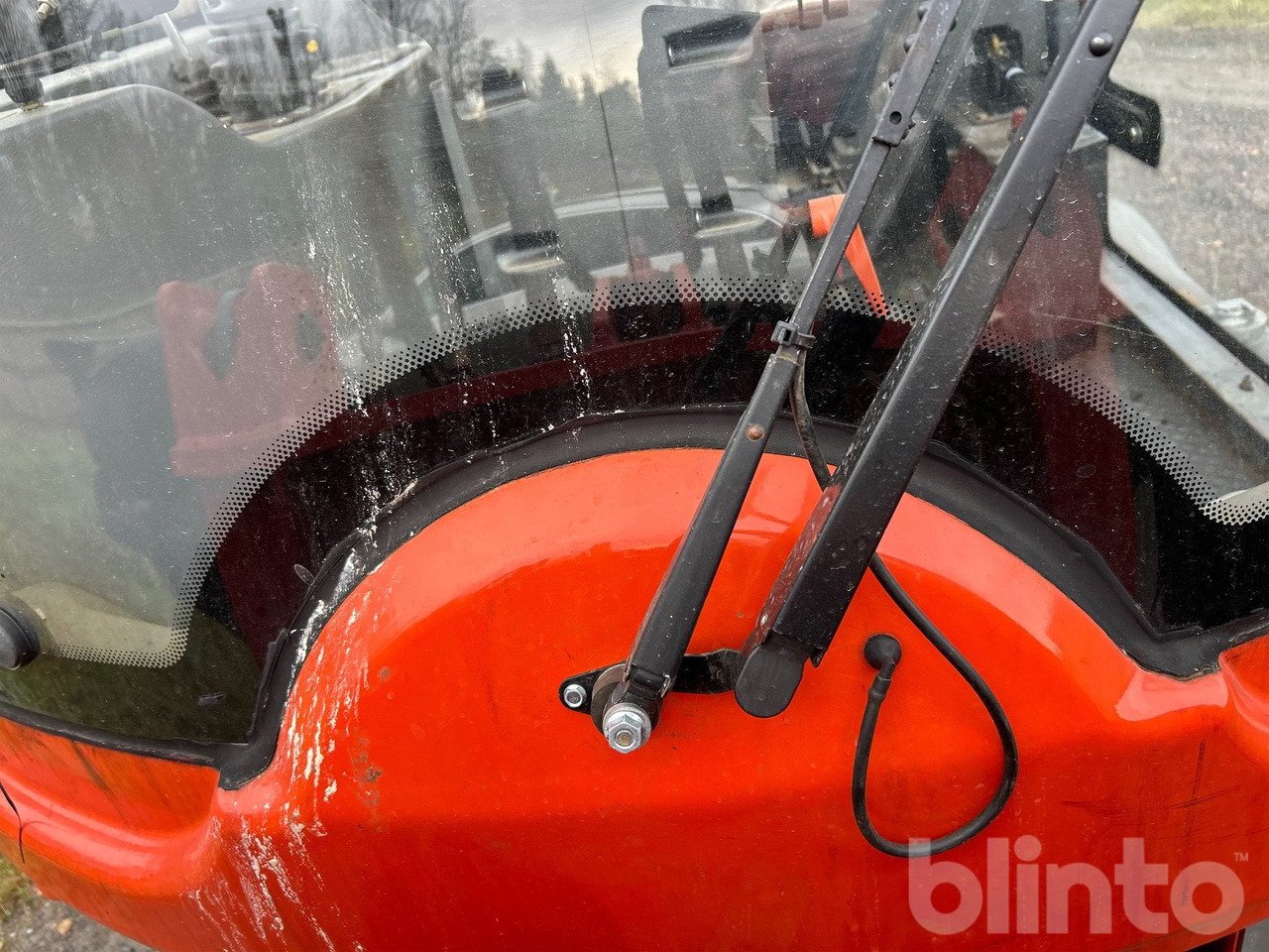 Wheel loader Everun ER12 med gafflar och planeringskopa