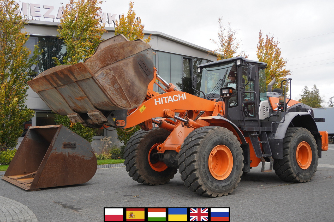 Wheel loader HITACHI ZW220 articulated loader / 2 buckets