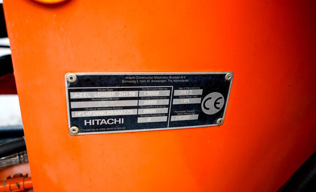 Wheel loader Hitachi ZW150 TAMTRON VAAKA
