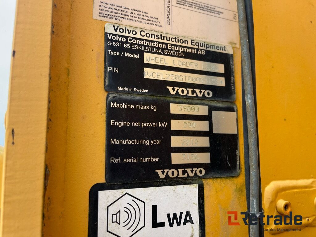 Wheel loader Hjul læsser VOLVO LG -250 Gummihjuls læsser