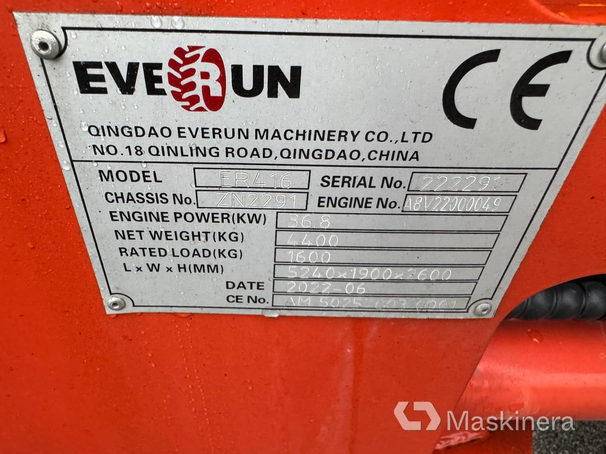 Wheel loader Hjullastare Everun ER416