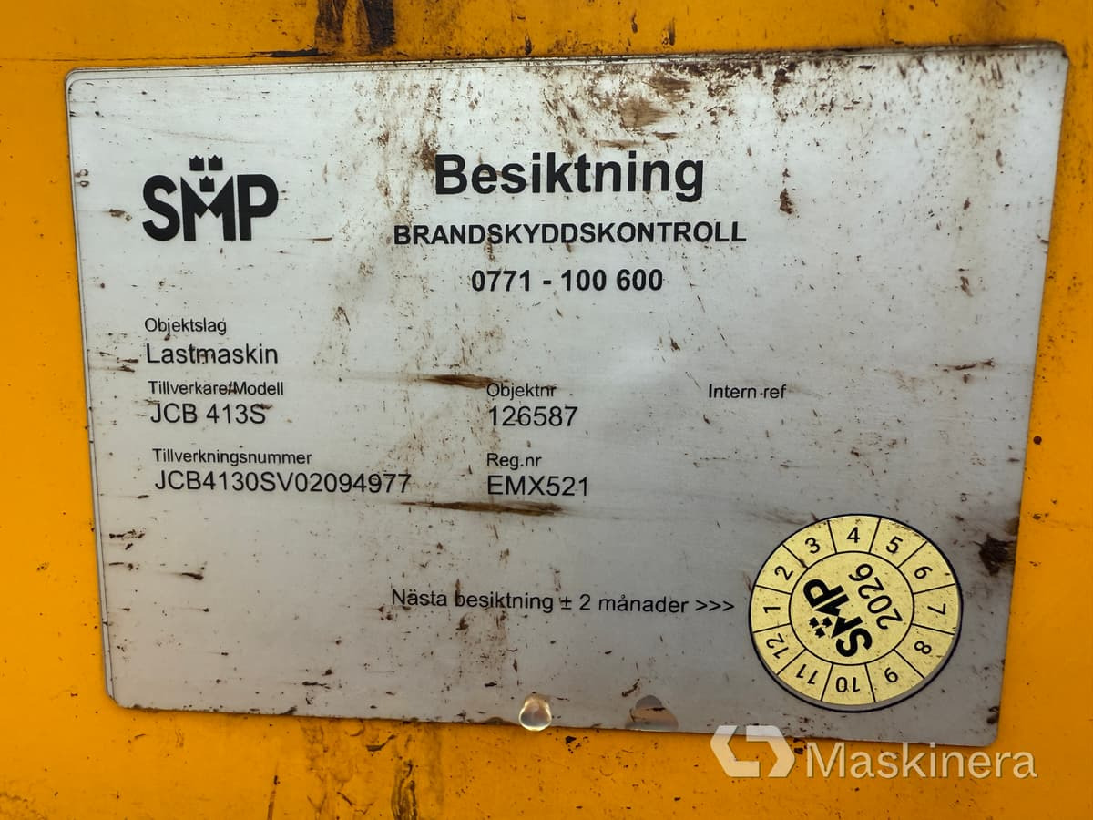 Wheel loader Hjullastare JCB 413S