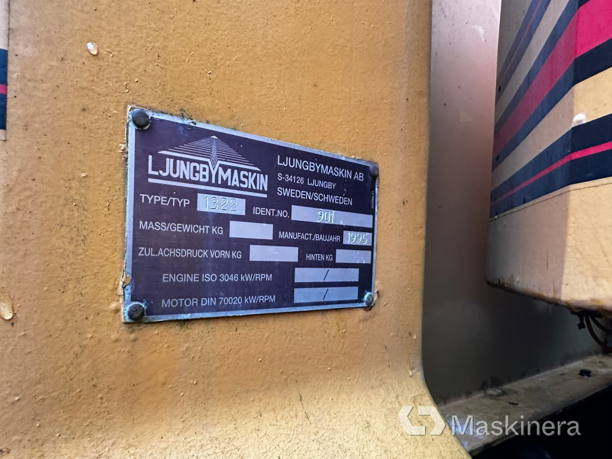 Wheel loader Hjullastare Ljungby 1322