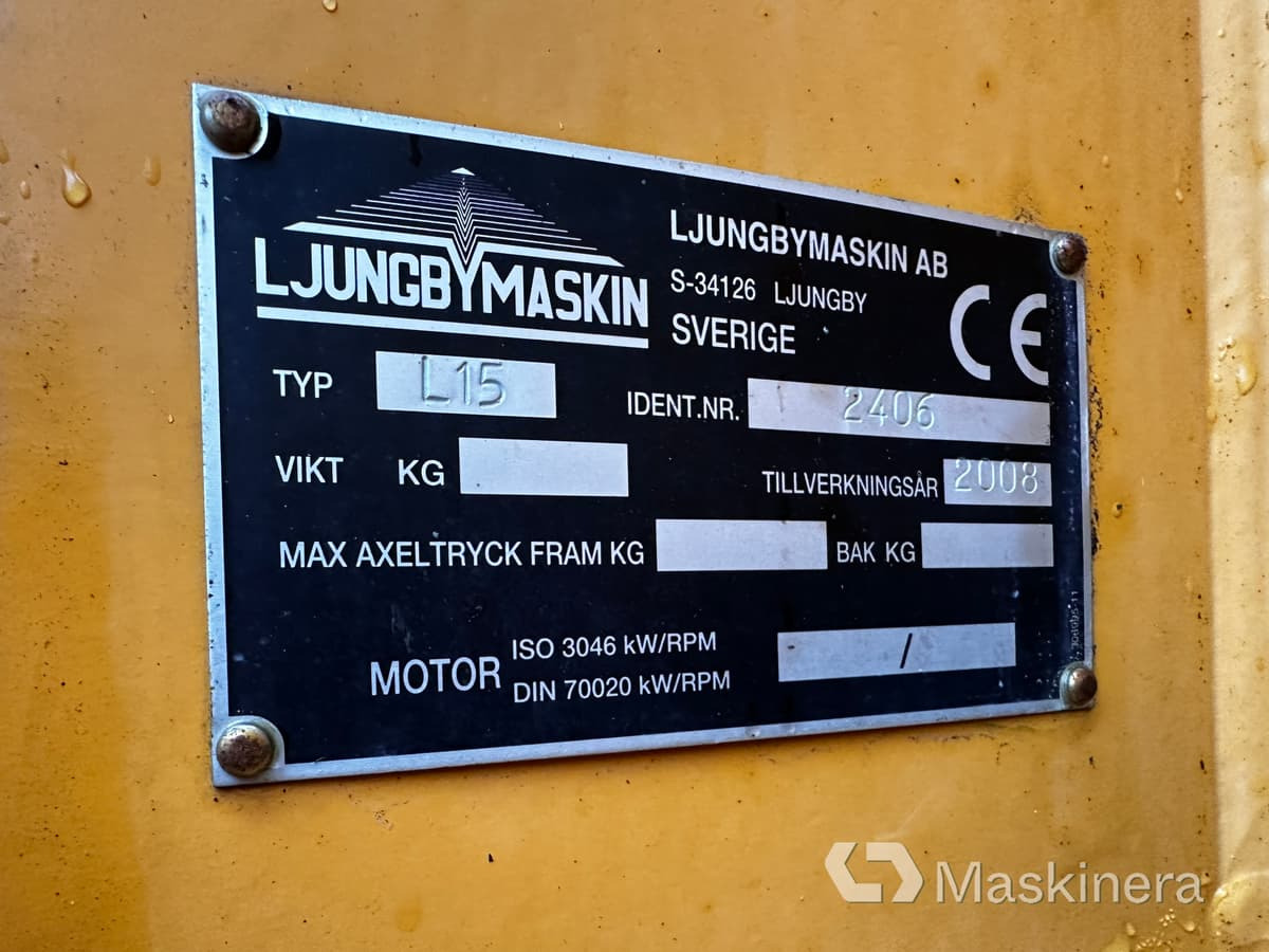 Wheel loader Hjullastare Ljungby L15