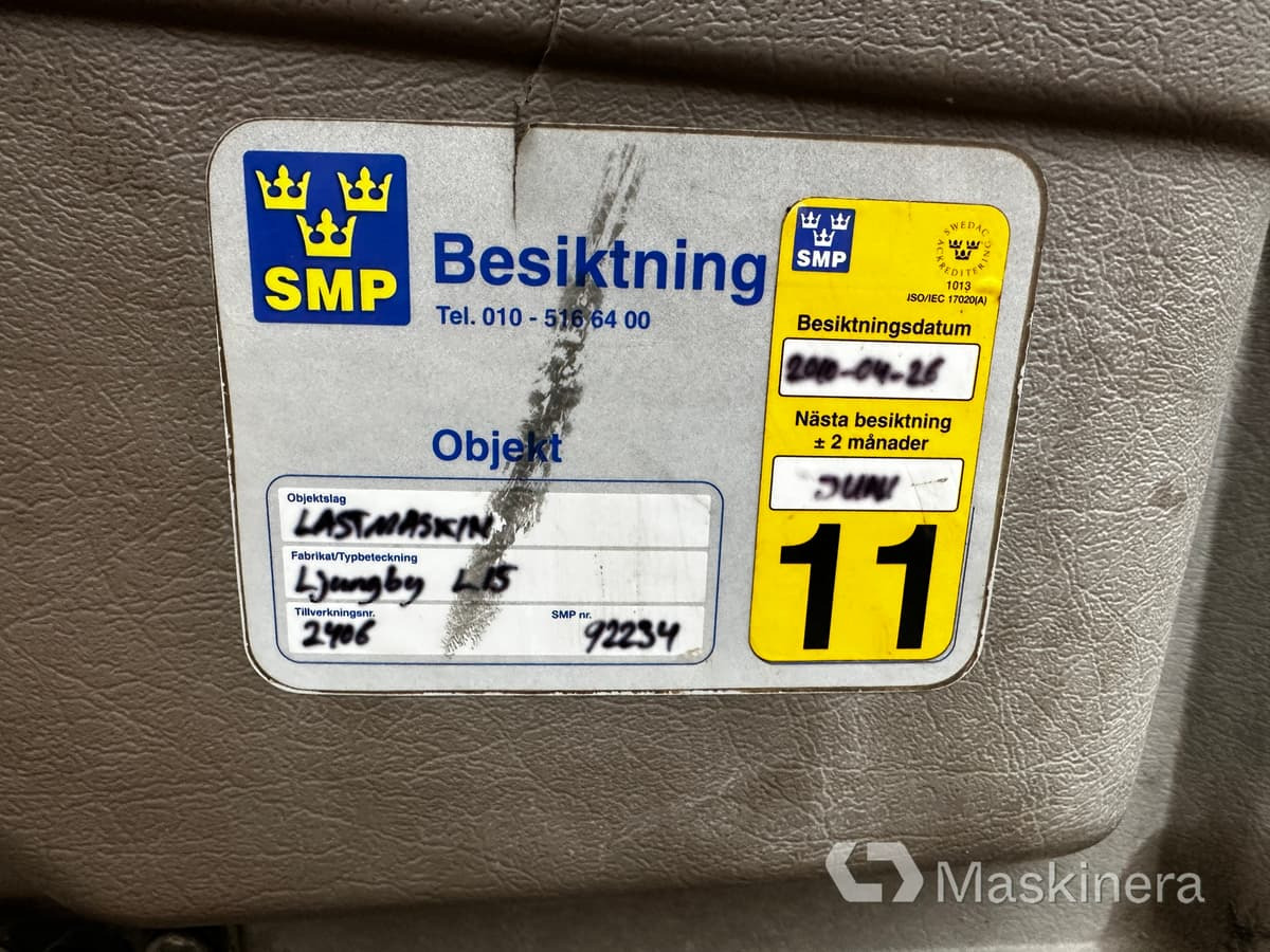 Wheel loader Hjullastare Ljungby L15