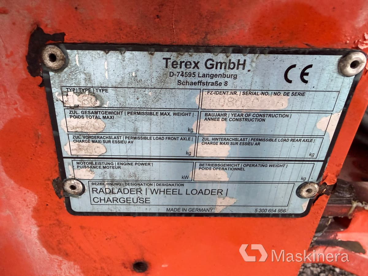 Wheel loader Hjullastare Terex TL80 med tillbehör
