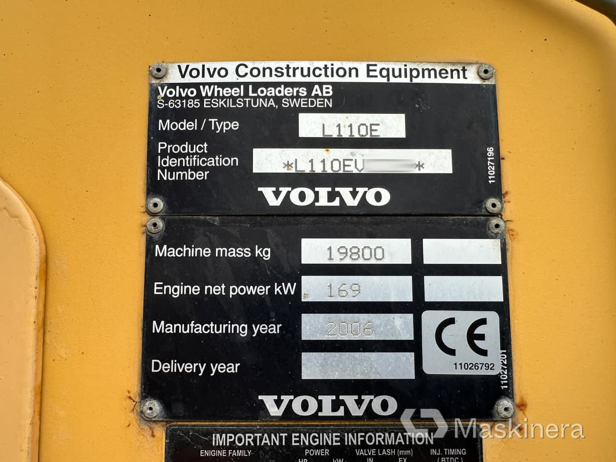 Wheel loader Hjullastare Volvo L110E