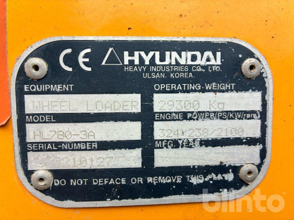 Wheel loader Hyundai HL 780-3A
