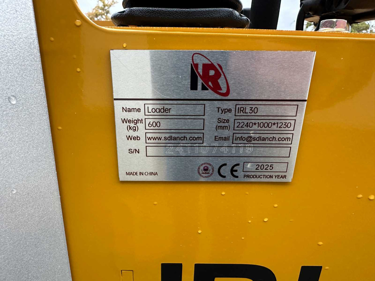 Wheel loader IR - 2025 - IRL30 - TRACK LOADER