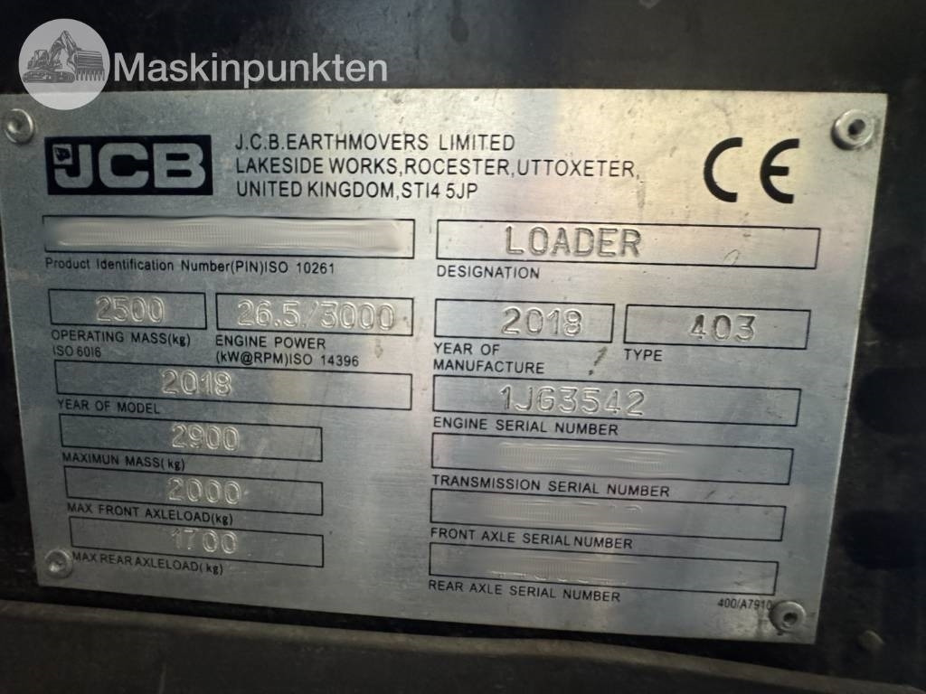 Wheel loader JCB 403