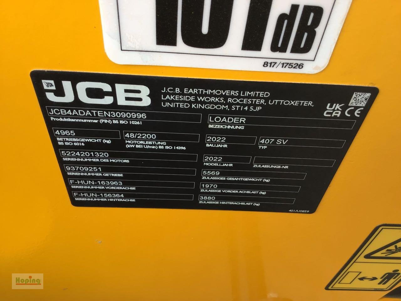 Wheel loader JCB 407