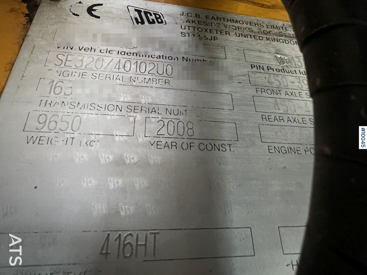 Wheel loader JCB 416HT Wheel loader with tilt bracket