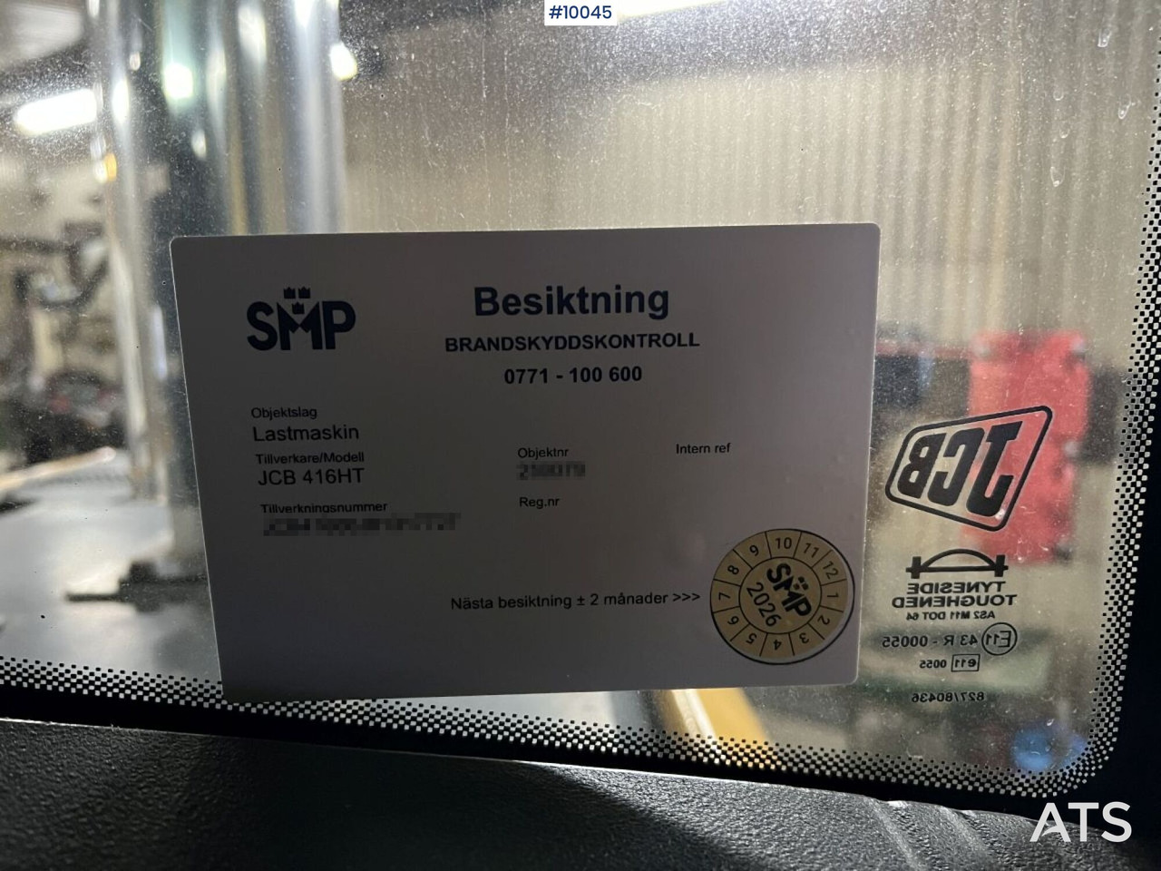 Wheel loader JCB 416HT Wheel loader with tilt bracket