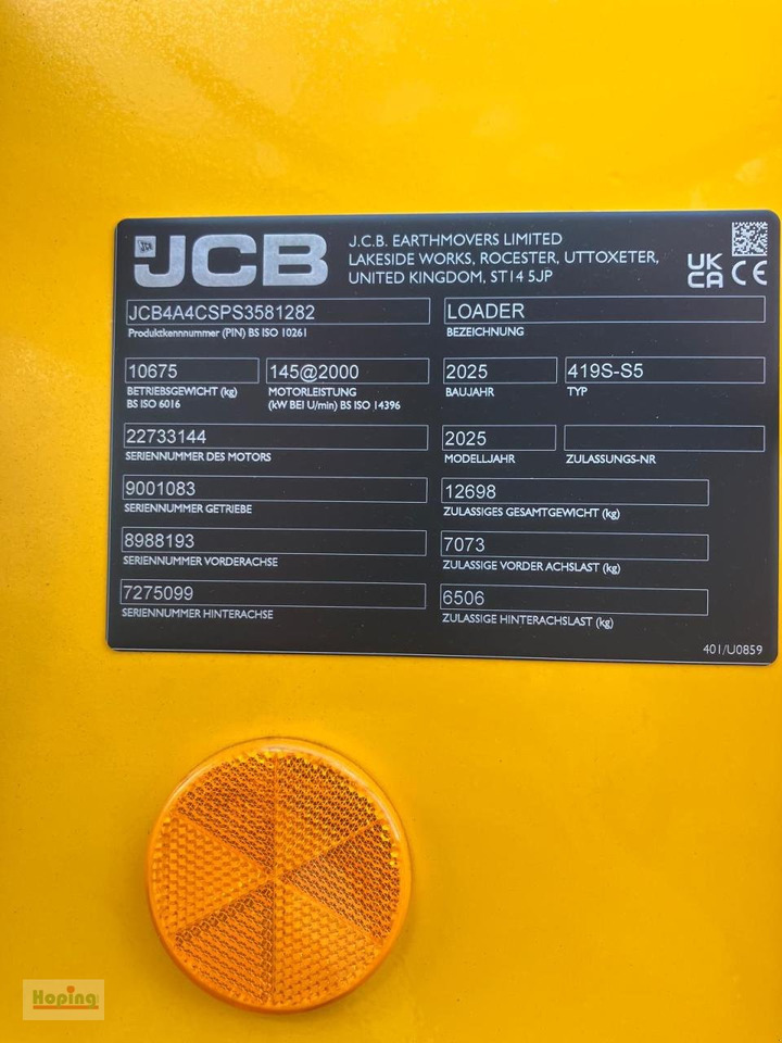Wheel loader JCB 419 S