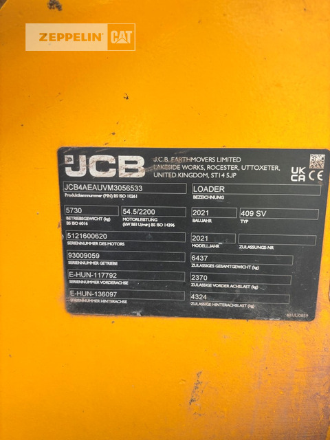 Wheel loader Jcb 409