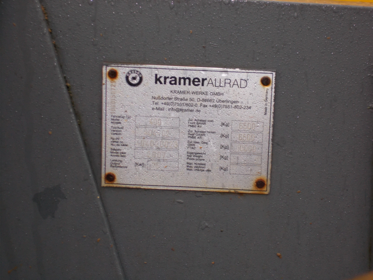 Wheel loader KRAMER 4009