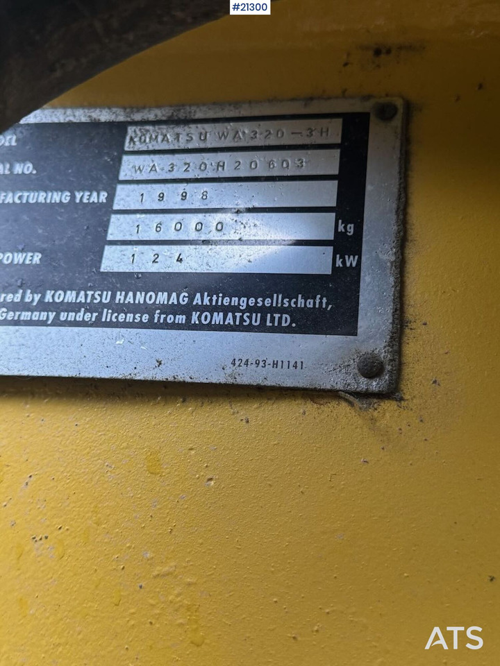 Wheel loader Komatsu WA320-3H
