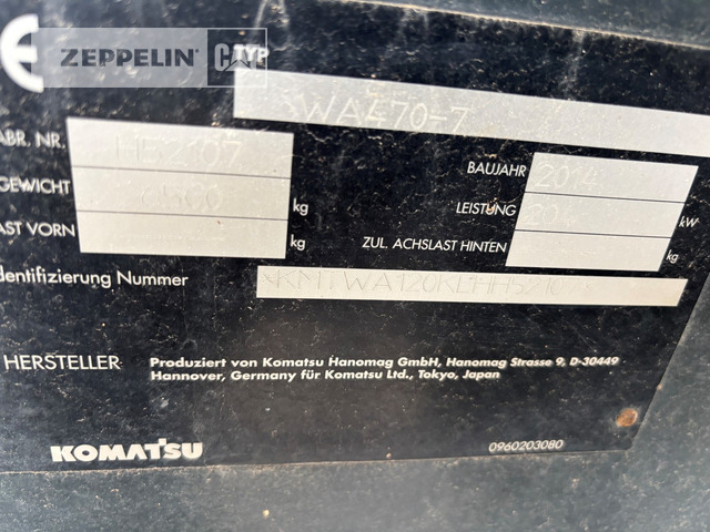 Wheel loader Komatsu WA470-7