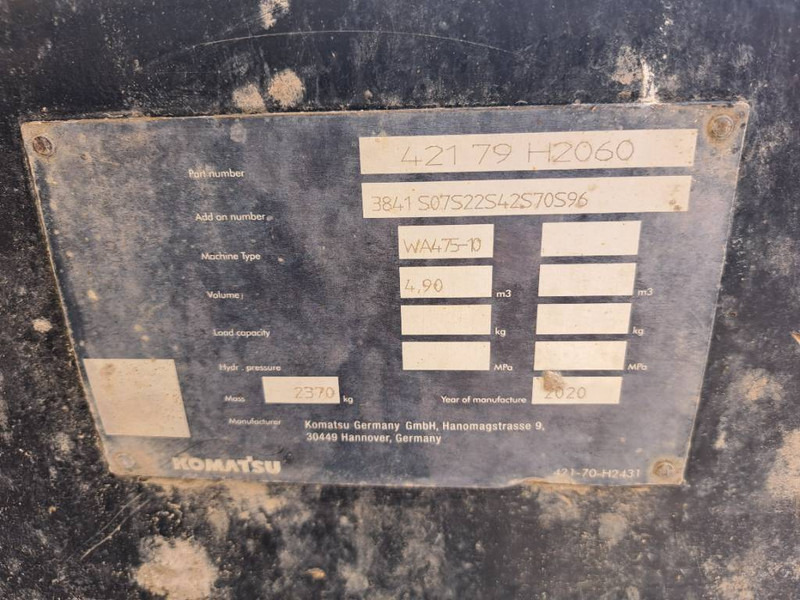 Wheel loader Komatsu WA475-10E0