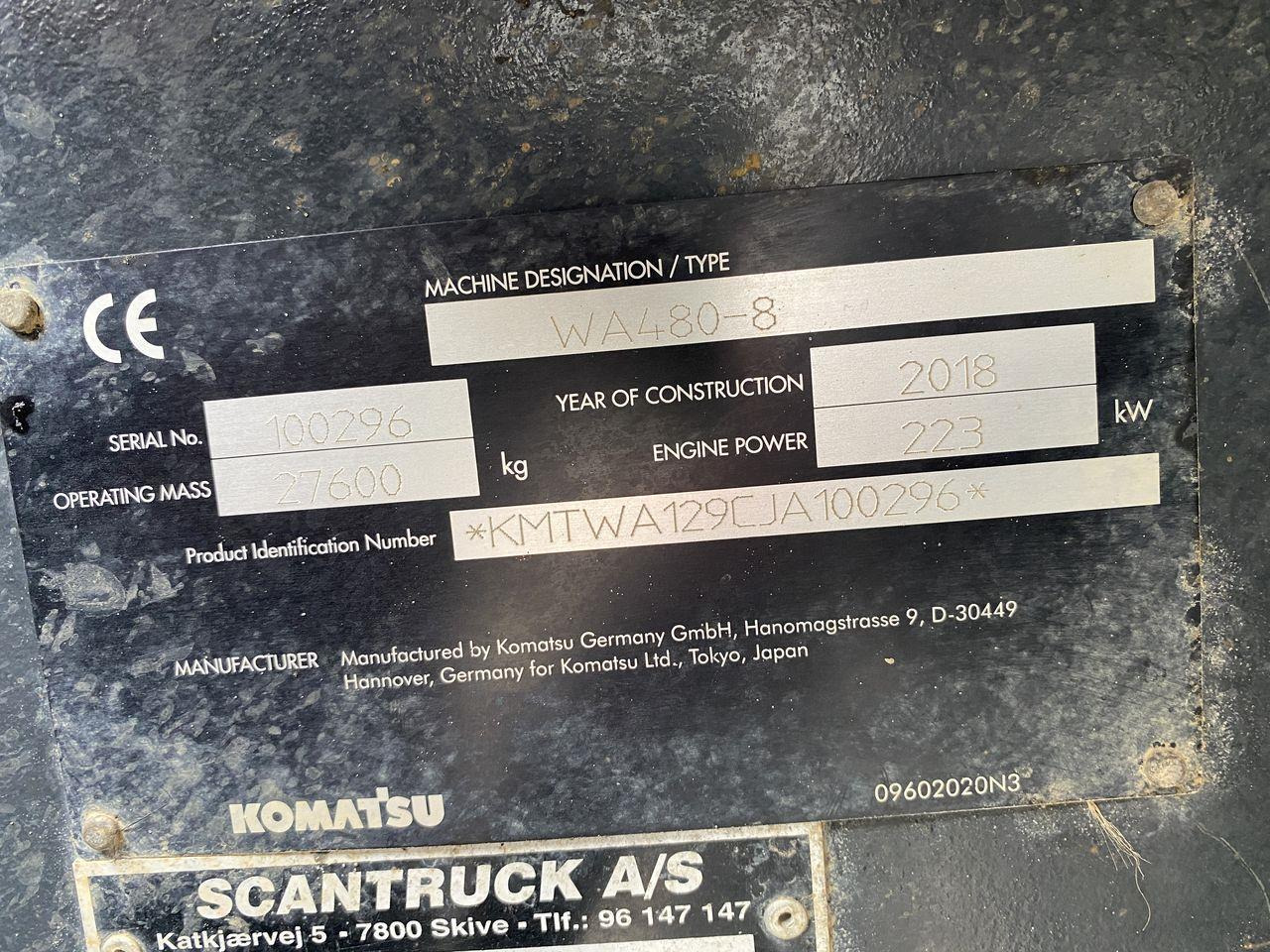 Wheel loader Komatsu WA480-8