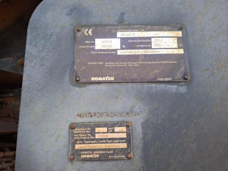 Wheel loader Komatsu WA600-6