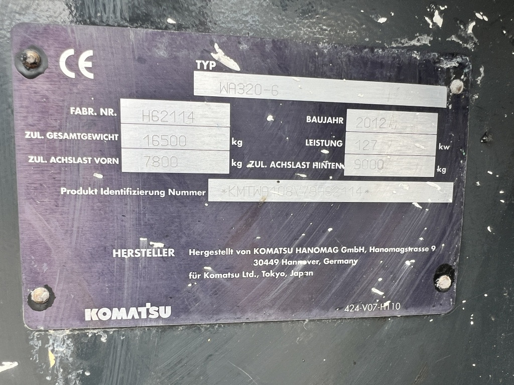 Wheel loader Komatsu WA 320-6 (111584)
