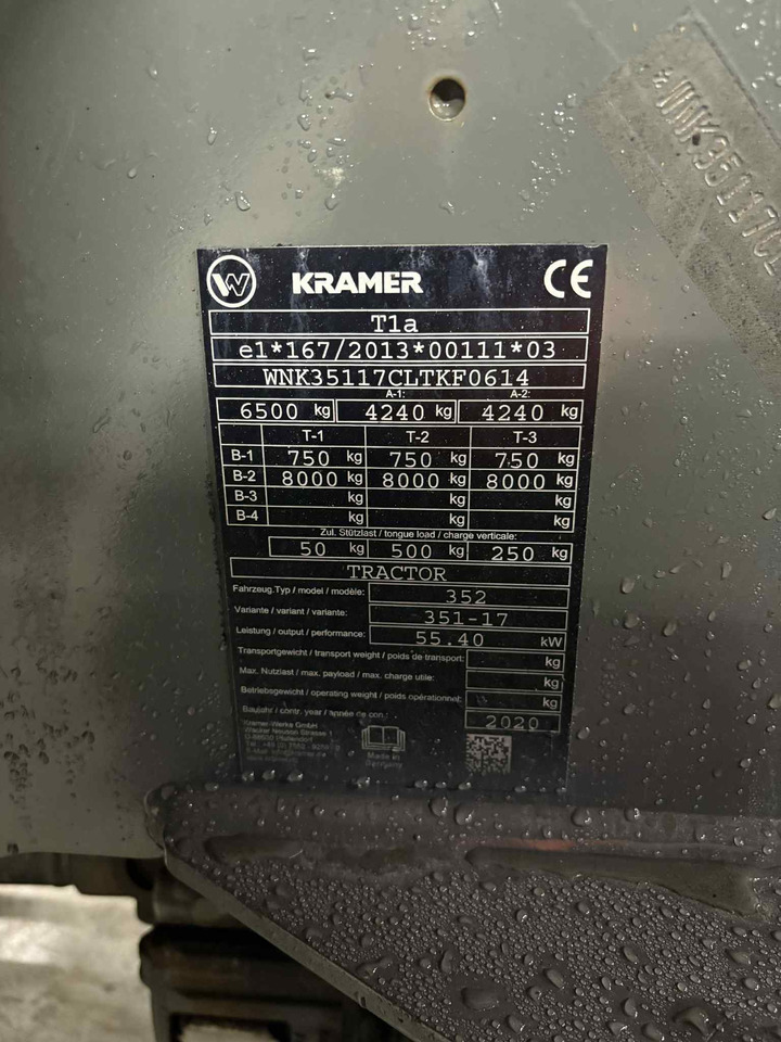 Wheel loader KramerAllrad 8085T #Traktor, Mannskapskurv og Skuffe