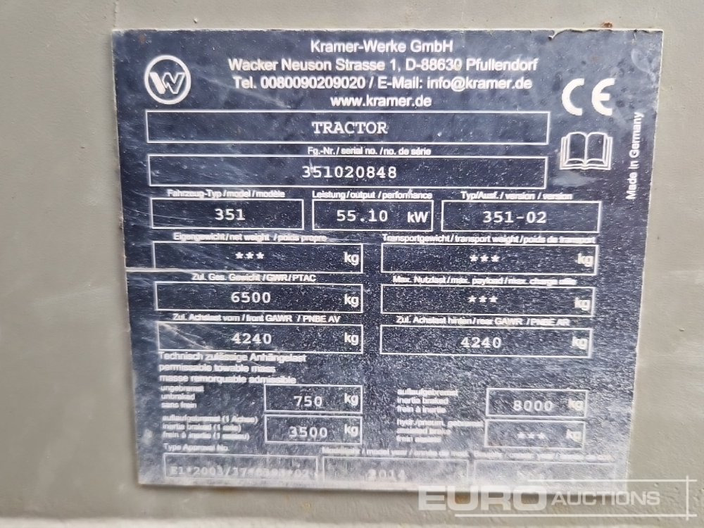 Wheel loader Kramer 351