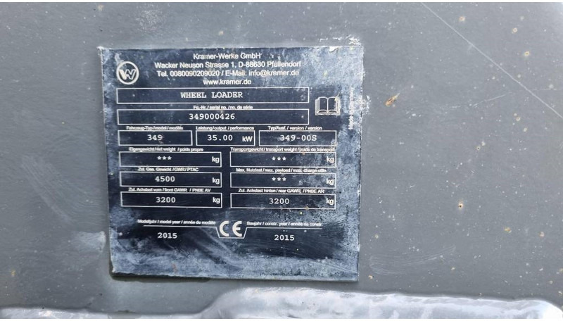 Wheel loader Kramer Allrad 5055, 30km/h, Hjullastare