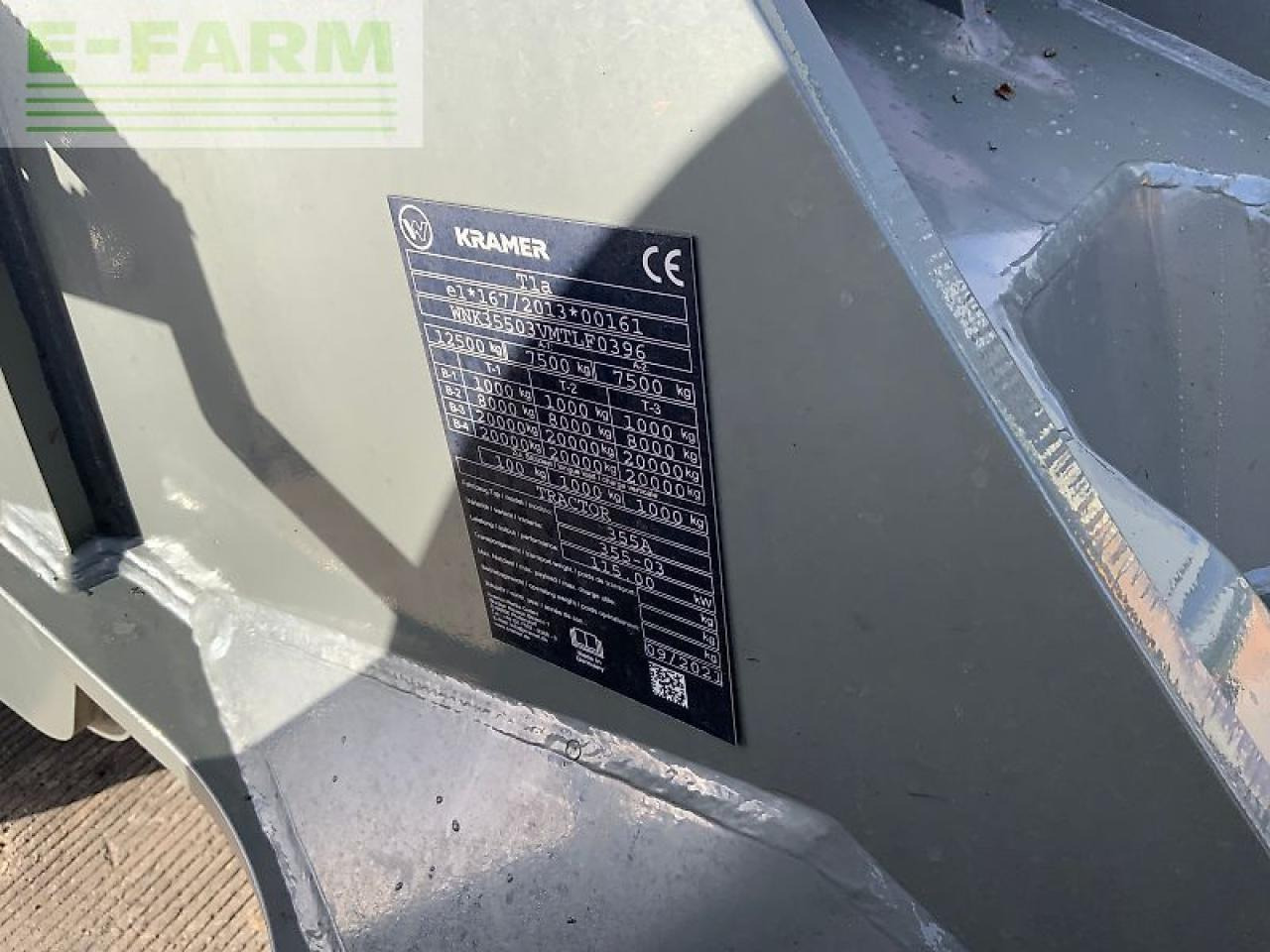 Wheel loader Kramer kl55.8t black wheeled telehandler (st24946)