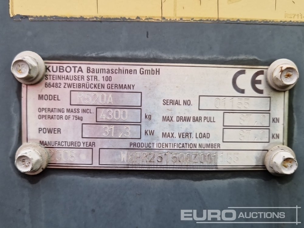 Wheel loader Kubota R520