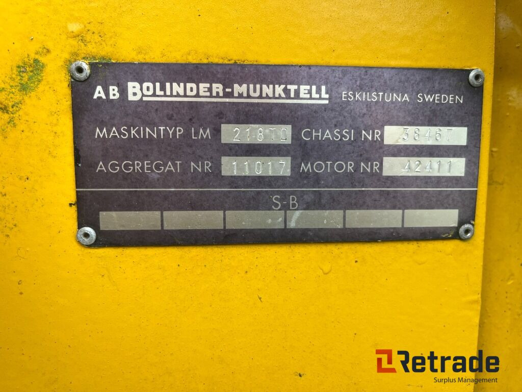 Wheel loader Læssemaskine BM VOLVO LM 218TD  Oldtimer
