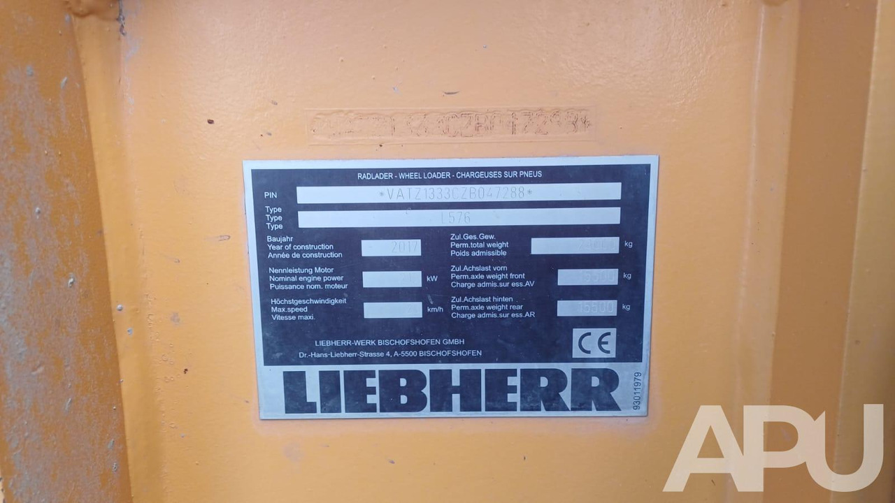 Wheel loader Liebherr L576 Xpower