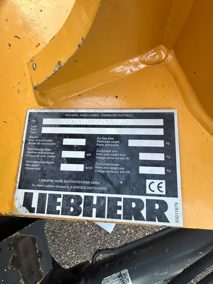 Wheel loader Liebherr L 506