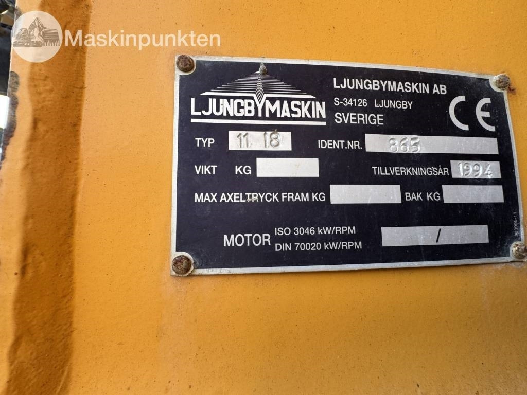 Wheel loader Ljungby 1118 Hjullastare