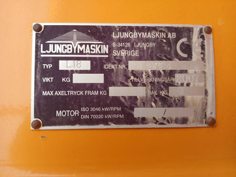 Wheel loader Ljungby L18, Hjullastare