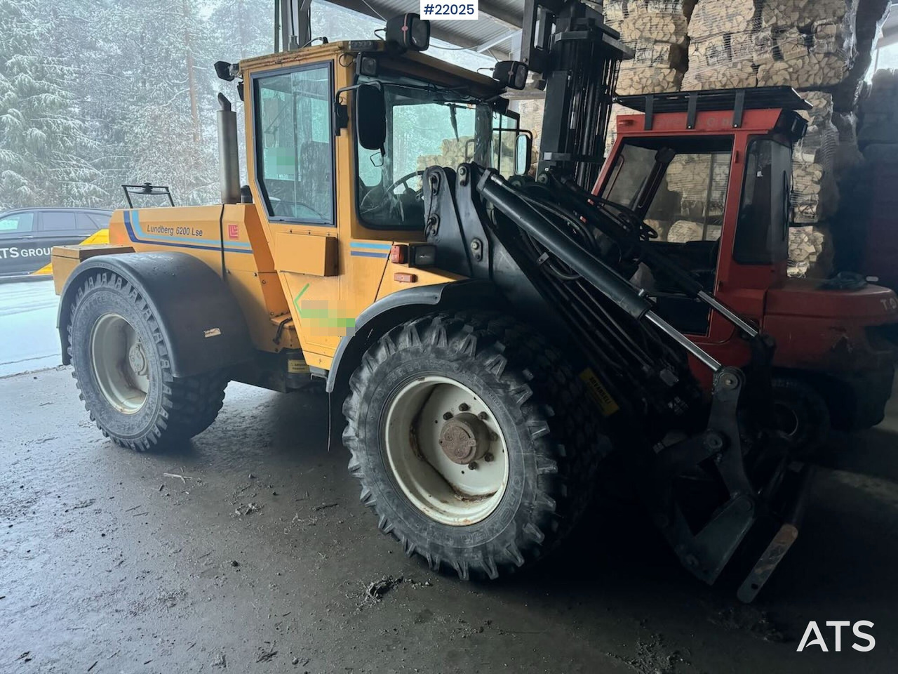 Wheel loader Lundberg 6200LSE hjullaster m/ snøfres, skuffe og pallegafler.
