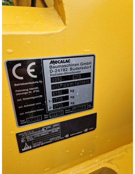 Wheel loader Mecalac AX1000