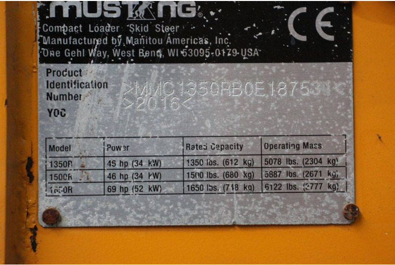 Wheel loader Mustang R135