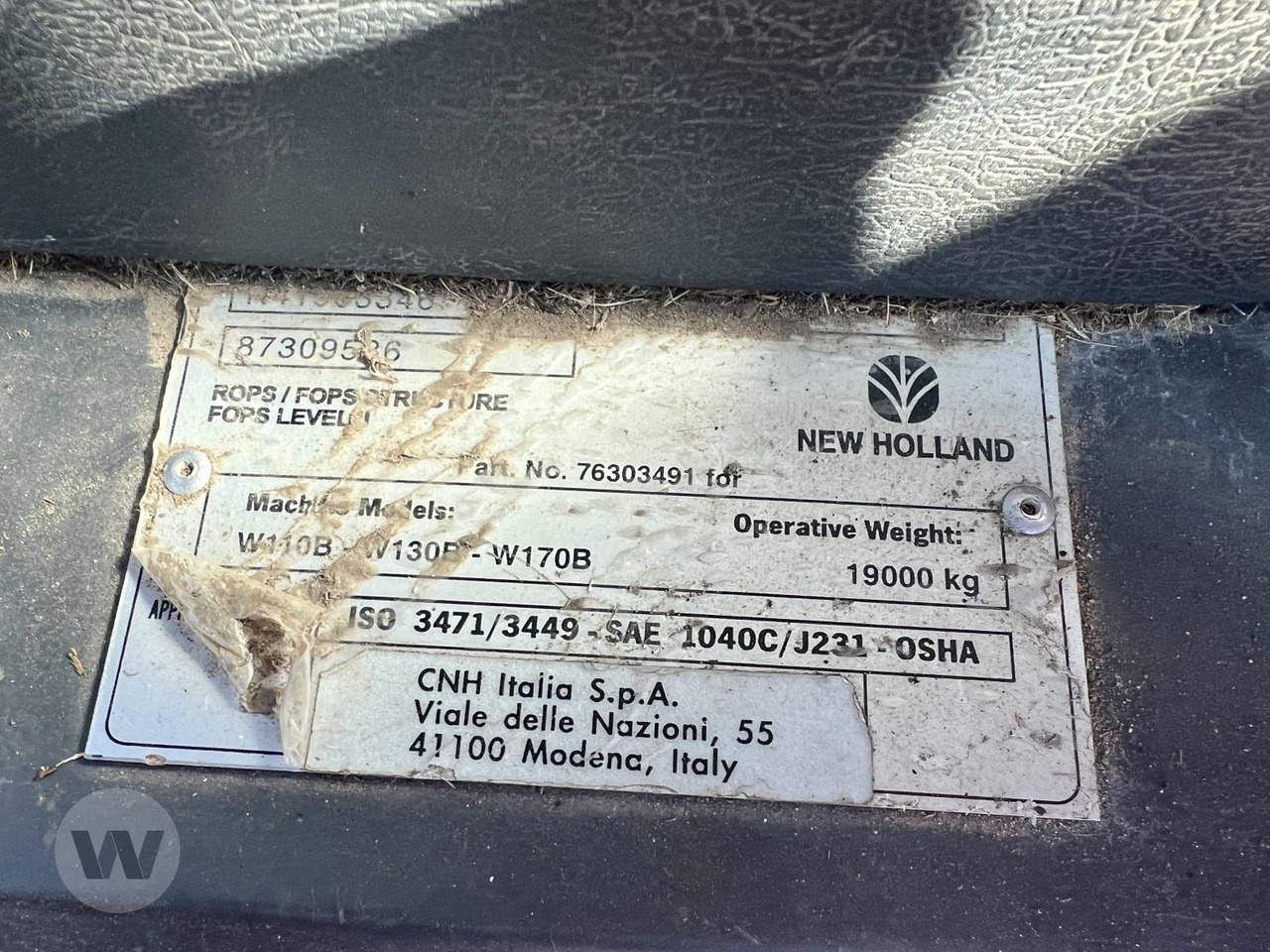 Wheel loader New Holland W 170 B
